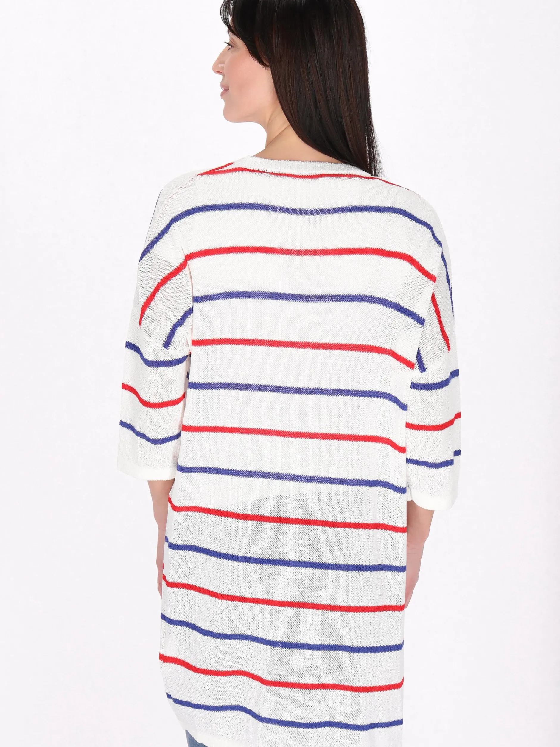Usha Damen Strickjacke in weiß