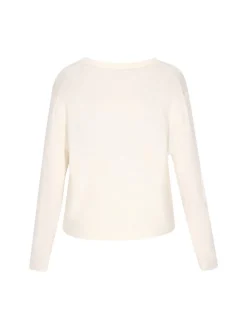 Usha Damen Strickjacke in weiß