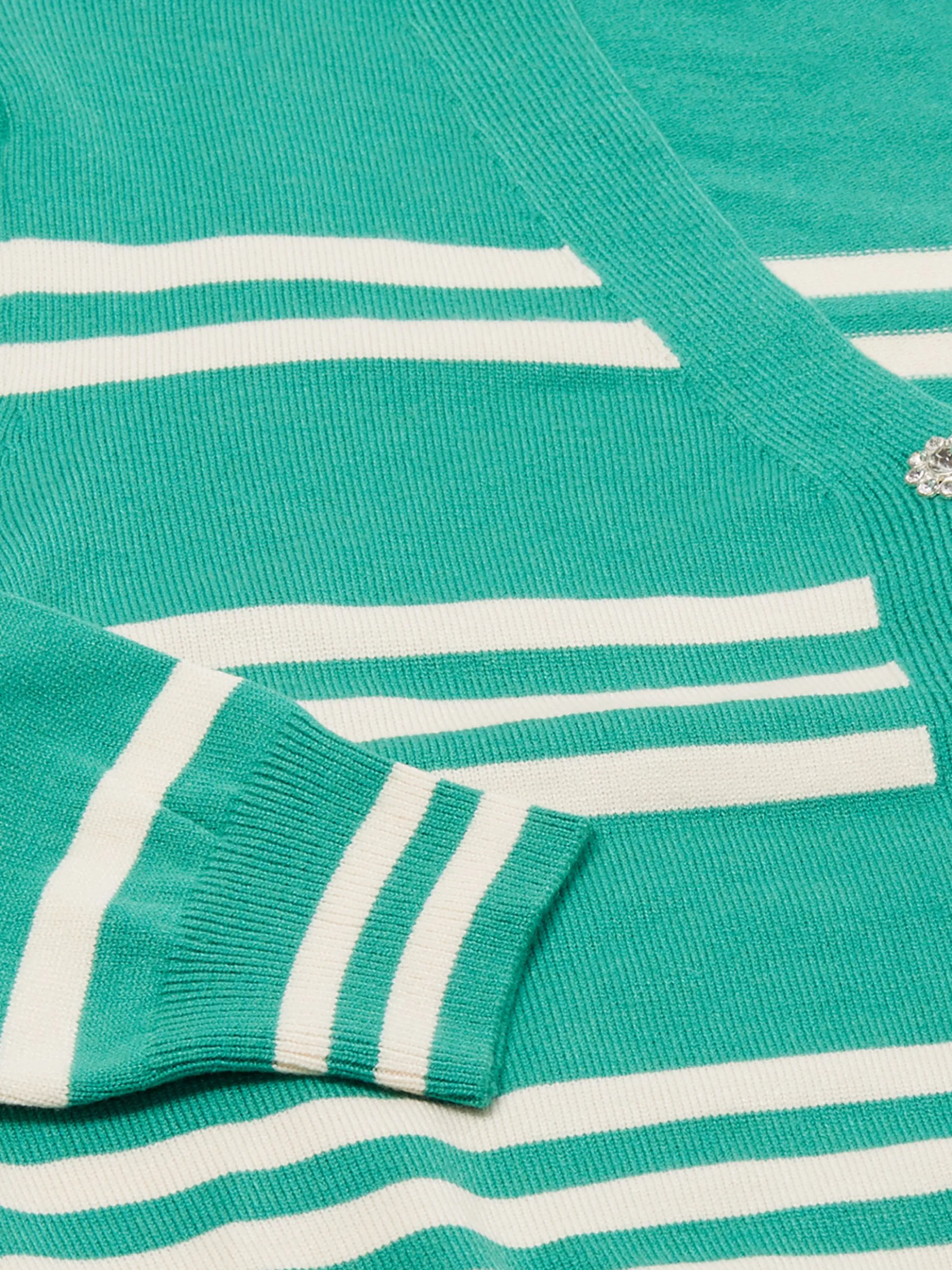 Usha Damen Strickjacke in weiß