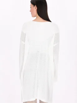Usha Damen Strickjacke in weiß
