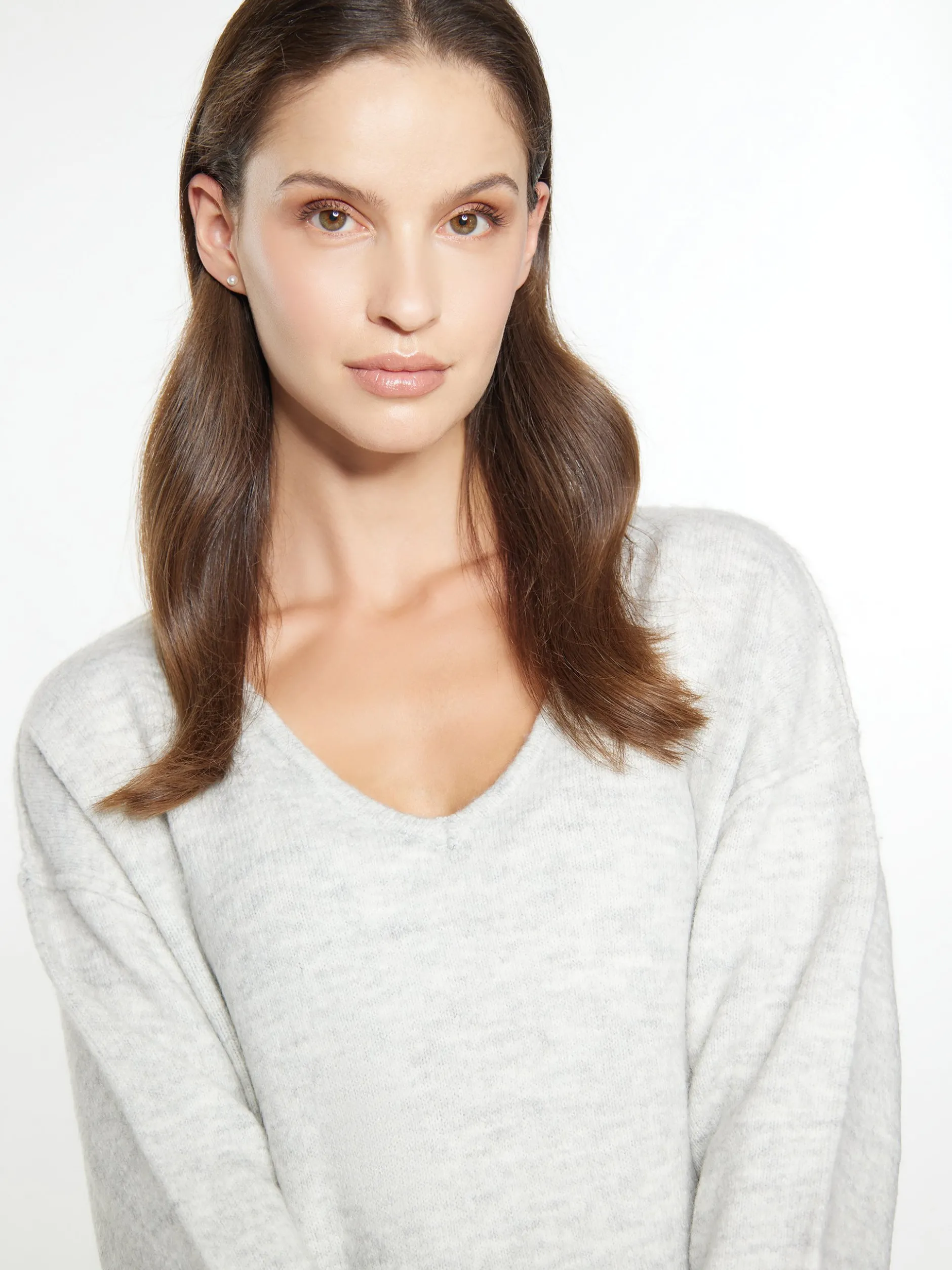 Usha Damen Strickpullover in grau