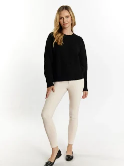 Usha Damen Strickpullover in schwarz