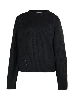 Usha Damen Strickpullover in schwarz