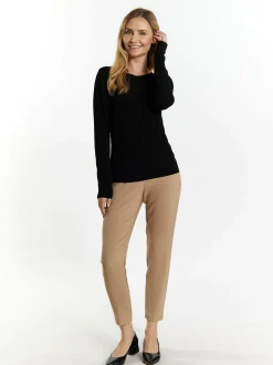 Usha Damen Strickpullover in schwarz