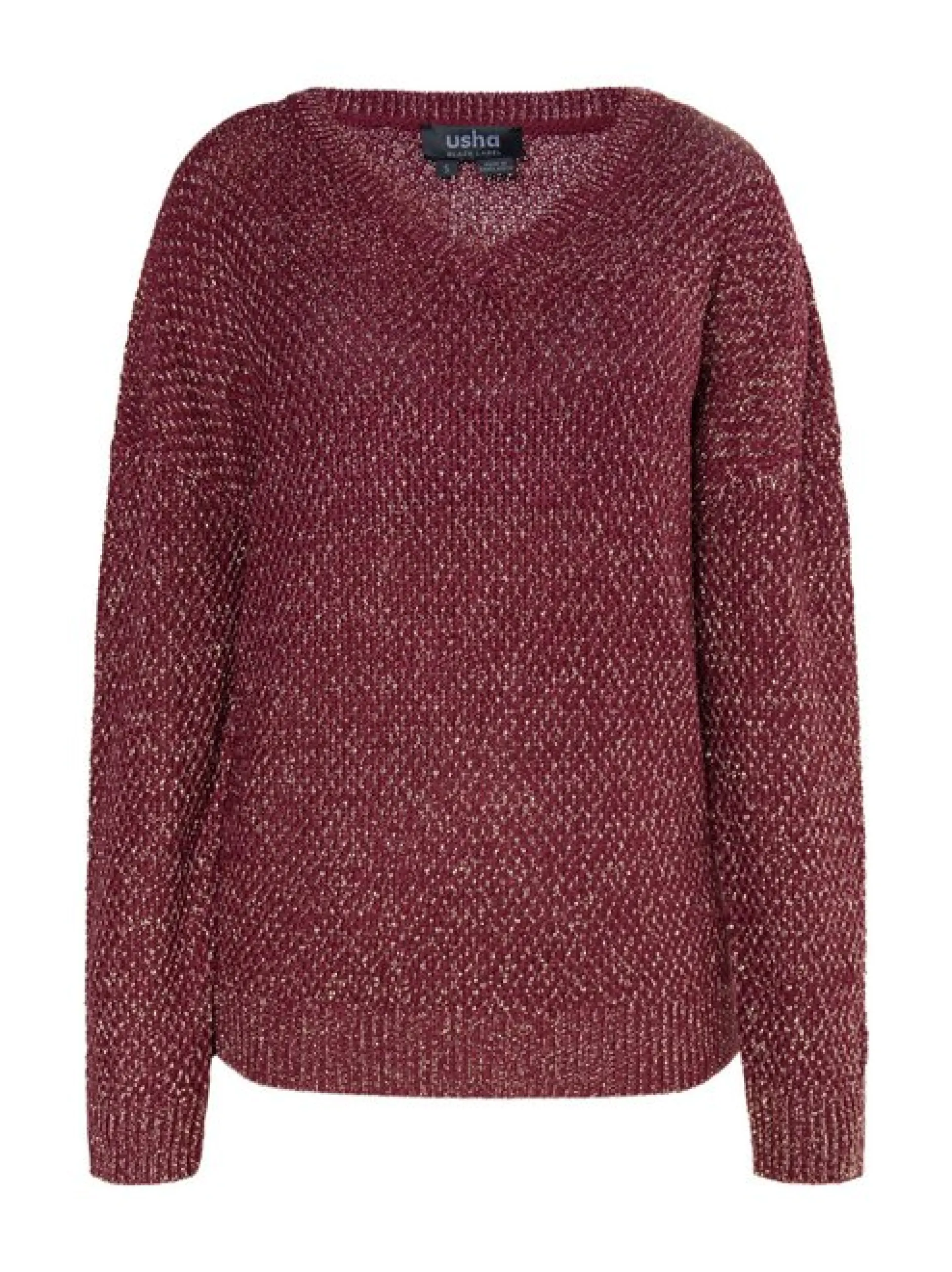 Usha Damen Strickpullover in rot