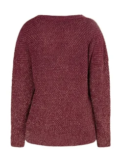 Usha Damen Strickpullover in rot