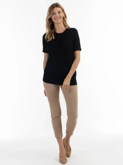 Usha Damen Strickpullover in schwarz
