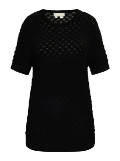 Usha Damen Strickpullover in schwarz
