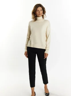Usha Damen Strickpullover in ecru