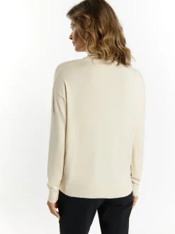 Usha Damen Strickpullover in ecru