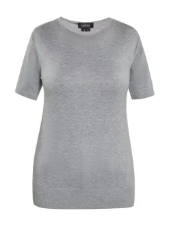 Usha Damen T-Shirt in grau - Ausschnitt: Rundhals
