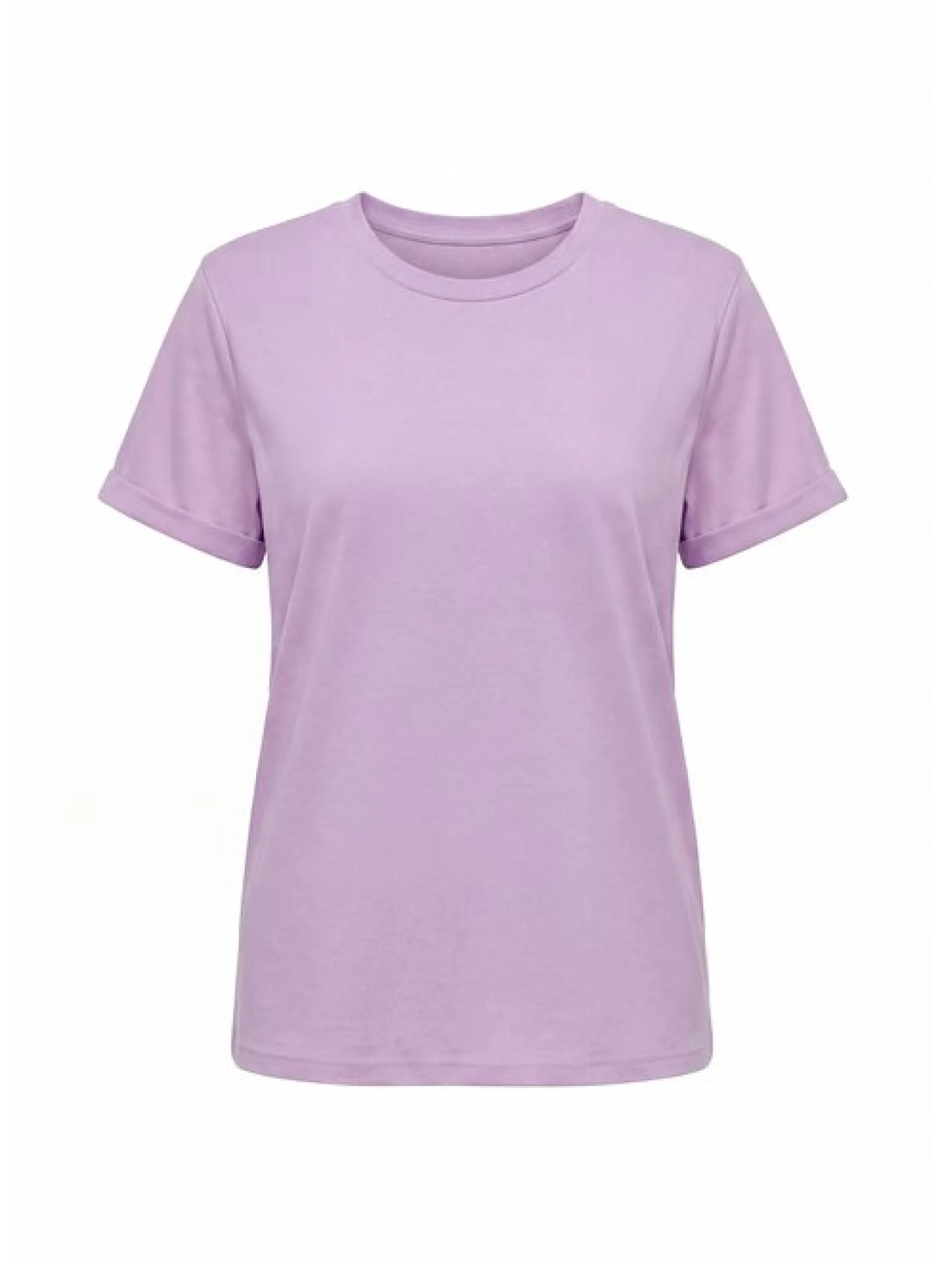 Usha Damen T-Shirt in lila - Ausschnitt: Rundhals