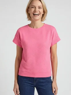 Usha Damen T-Shirt in pink - Ausschnitt: Rundhals
