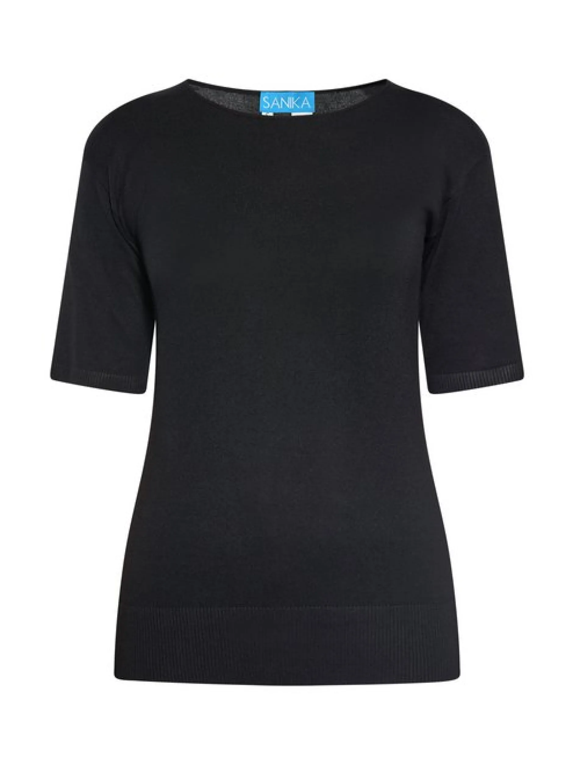 Usha Damen T-Shirt in schwarz - Ausschnitt: Rundhals
