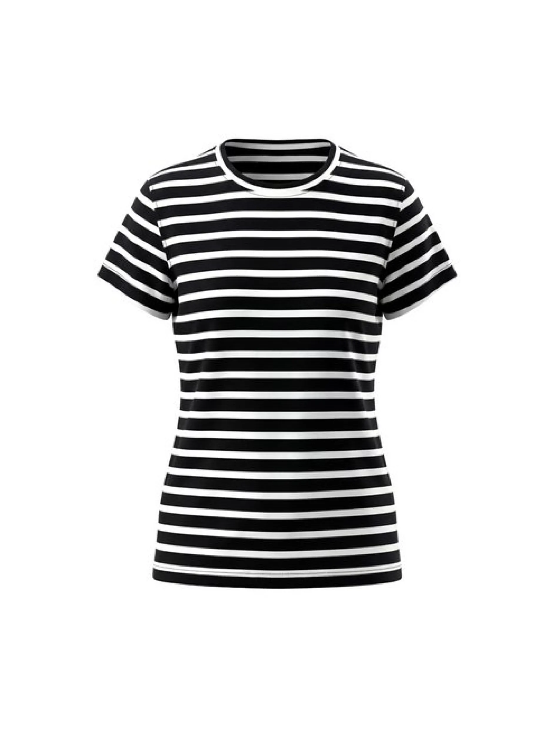 Usha Damen T-Shirt in schwarz - Ausschnitt: Rundhals