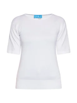 Usha Damen T-Shirt in weiß - Ausschnitt: Rundhals