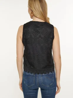 Usha Damen Weste in schwarz