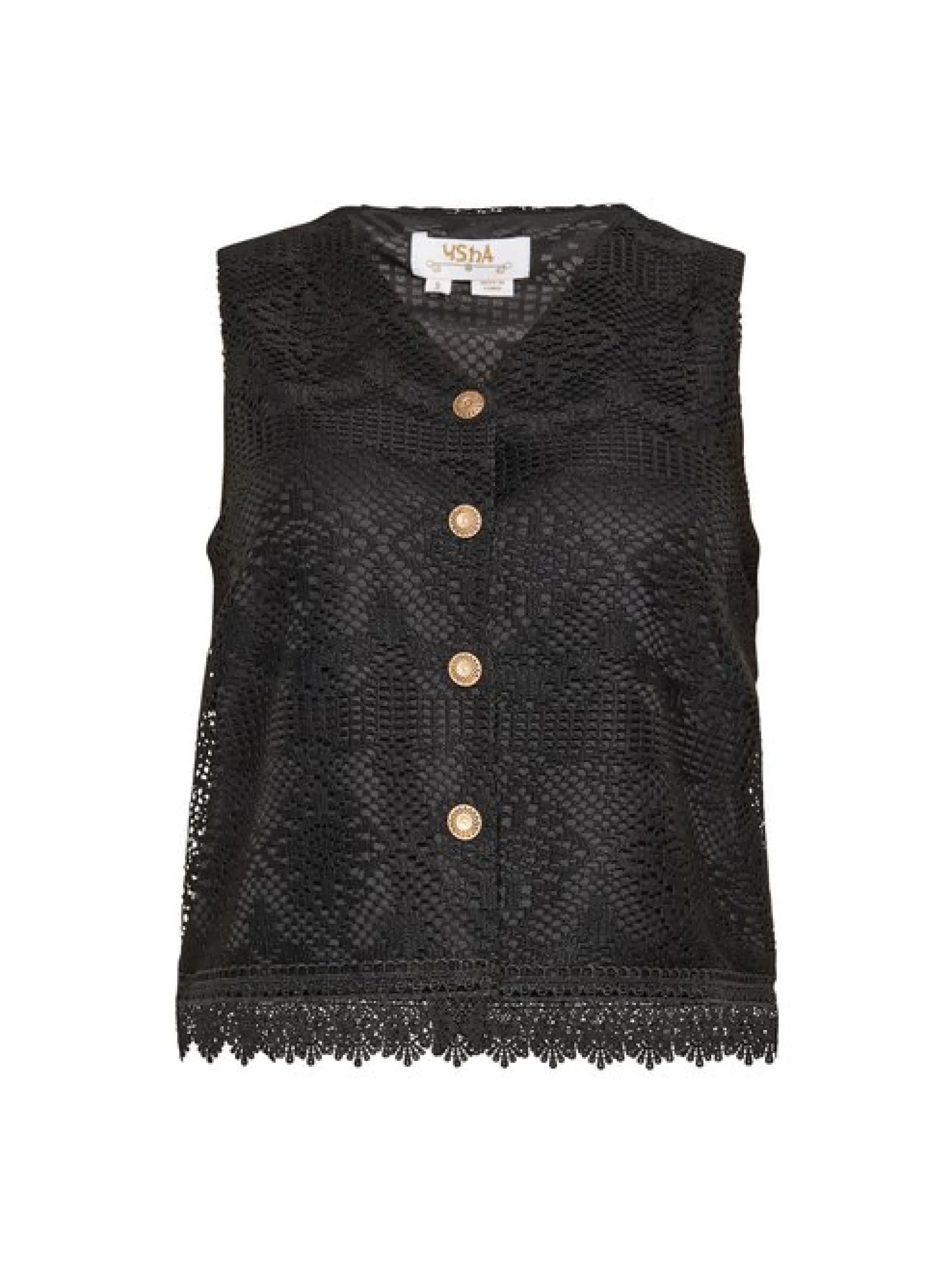 Usha Damen Weste in schwarz
