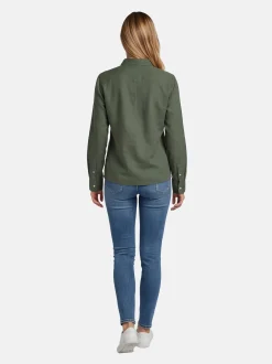U.S. Polo Assn. Damen Hemdbluse - USBellaa in oliv