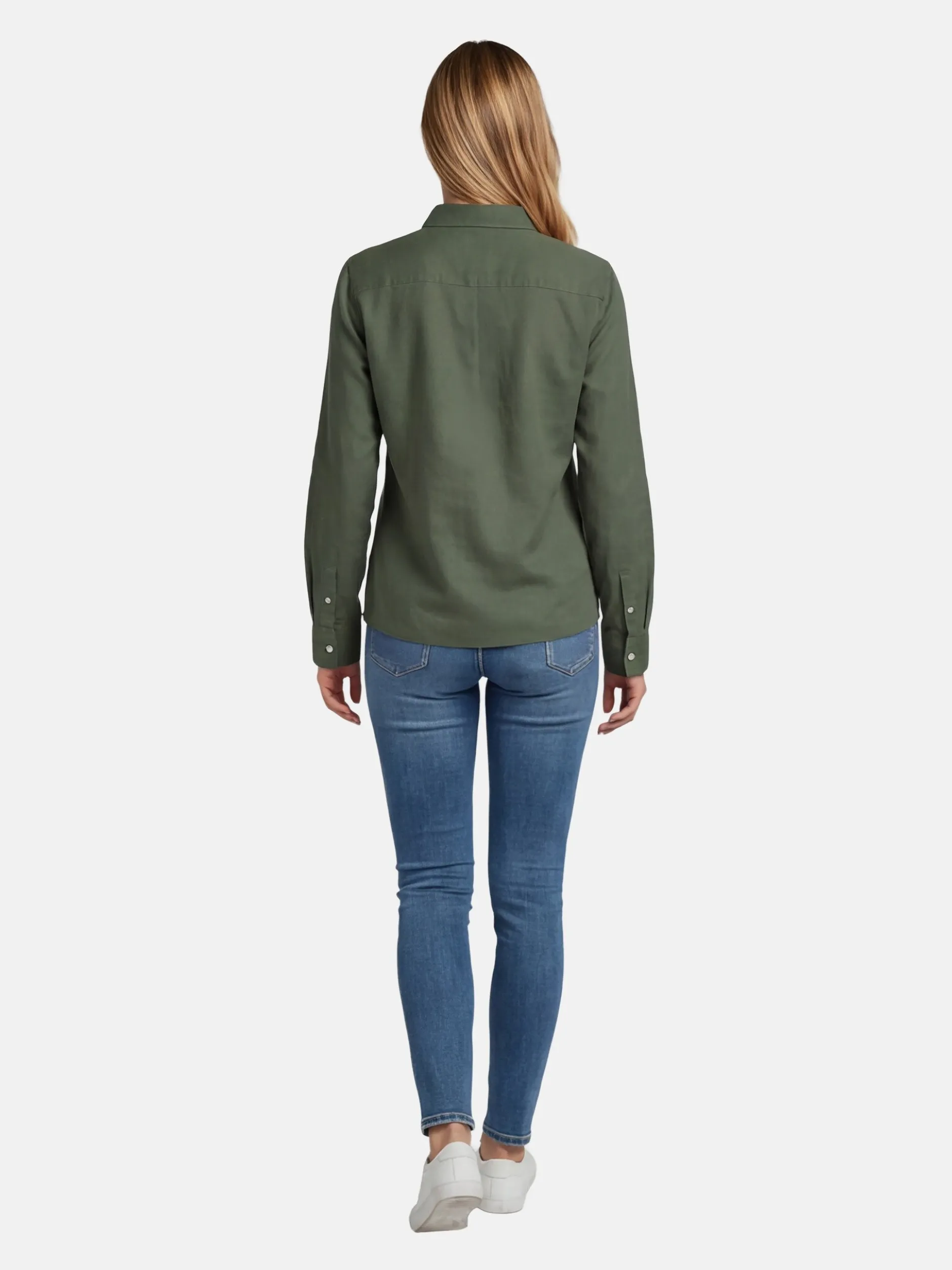 U.S. Polo Assn. Damen Hemdbluse - USBellaa in oliv