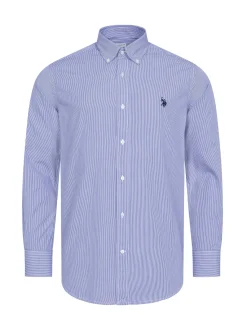 U.S. Polo Assn. Herren Hemd - USDeclaan in blau