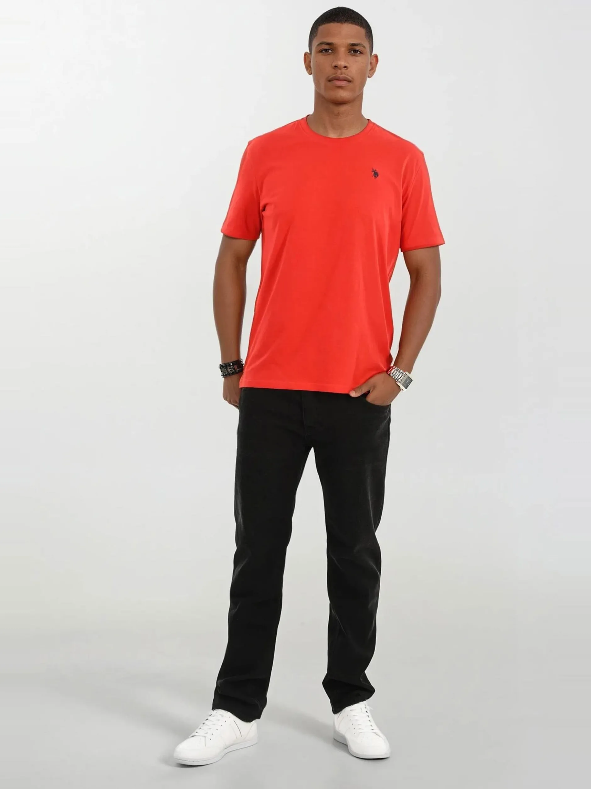 U.S. Polo Assn. Herren Herren T-Shirt - USNaash in rot