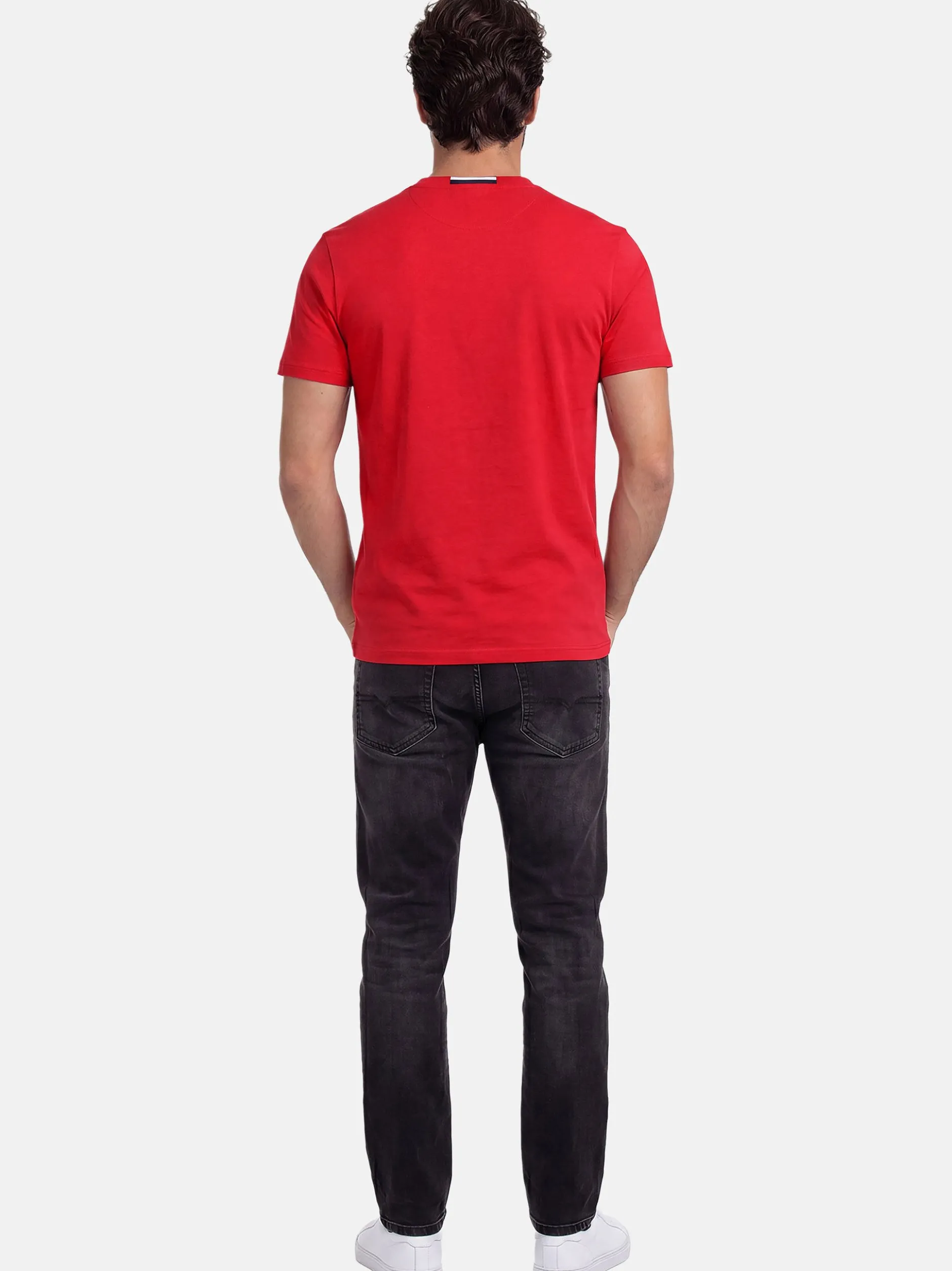 U.S. Polo Assn. Herren Herren T-Shirt - USNaash in rot