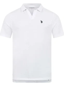 U.S. Polo Assn. Herren Poloshirt - USAAce in weiß