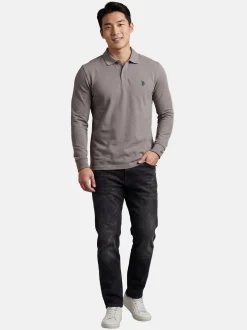 U.S. Polo Assn. Herren Poloshirt - USJayson in grau