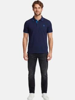 U.S. Polo Assn. Herren Poloshirts - USKayle in blau