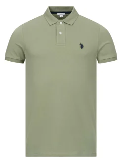 U.S. Polo Assn. Herren Poloshirt - USBrodyy in oliv