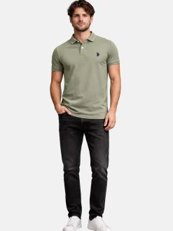 U.S. Polo Assn. Herren Poloshirt - USBrodyy in oliv