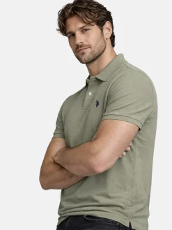 U.S. Polo Assn. Herren Poloshirt - USBrodyy in oliv