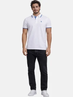 U.S. Polo Assn. Herren Poloshirt - USTristaan in weiß