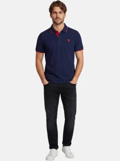 U.S. Polo Assn. Herren Poloshirts - USKayle in blau