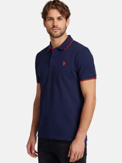 U.S. Polo Assn. Herren Poloshirts - USKayle in blau