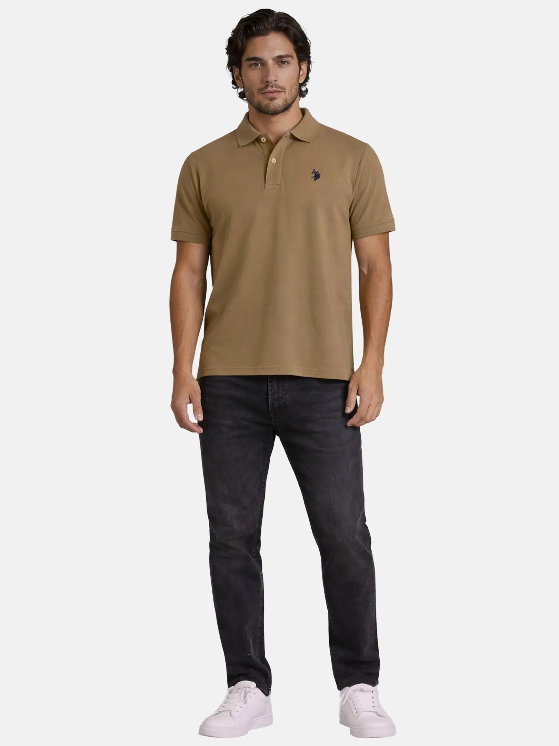 U.S. Polo Assn. Herren Poloshirt - USNeho in beige