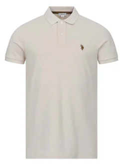 U.S. Polo Assn. Herren Poloshirt - USBrodyy in sand