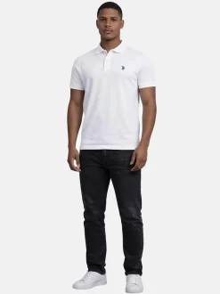U.S. Polo Assn. Herren Poloshirt - USRyyan in weiß