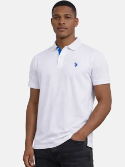 U.S. Polo Assn. Herren Poloshirt - USRyyan in weiß