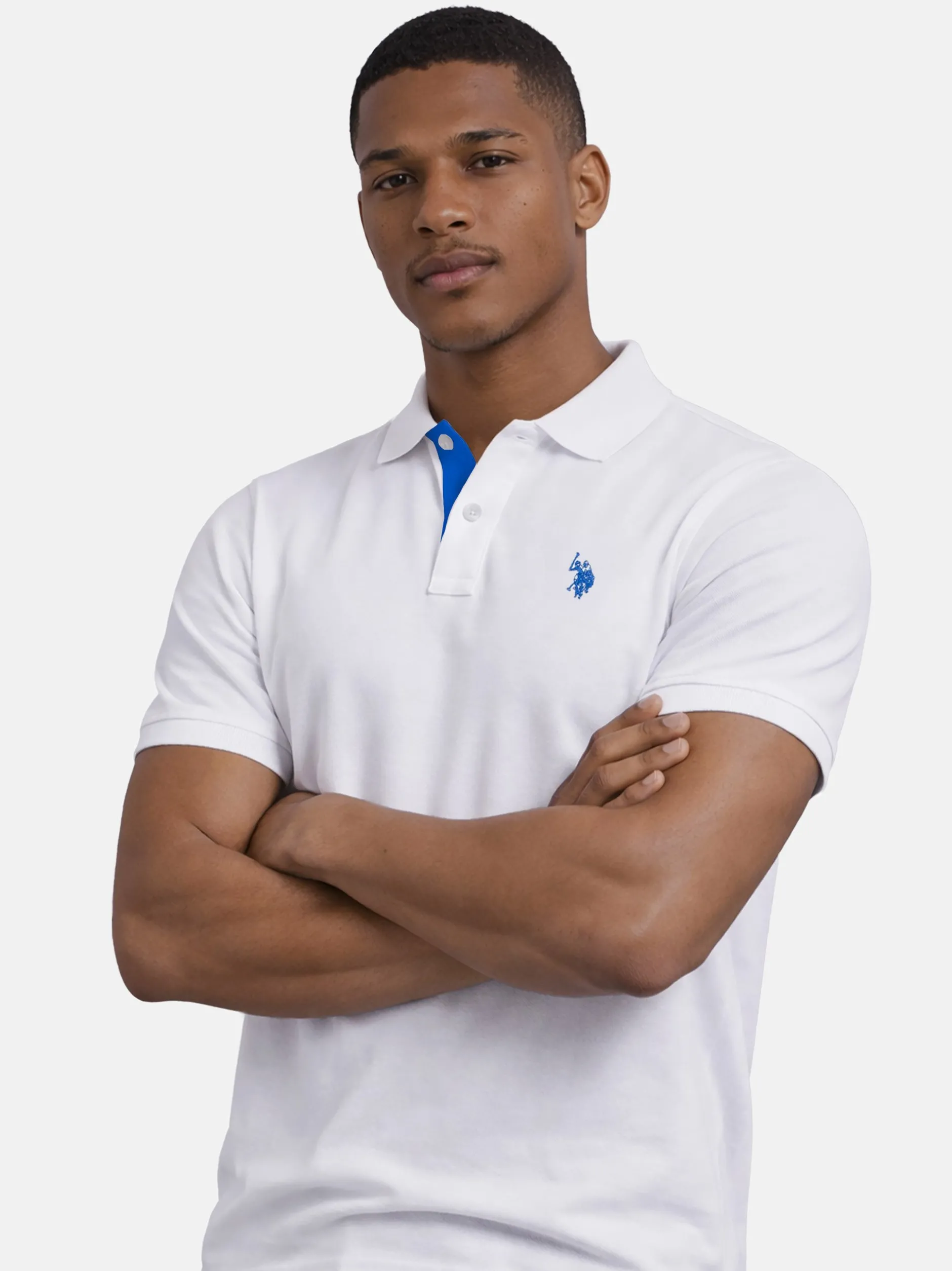 U.S. Polo Assn. Herren Poloshirt - USRyyan in weiß