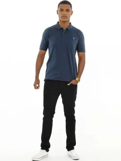 U.S. Polo Assn. Herren Poloshirt - USNeho in blau