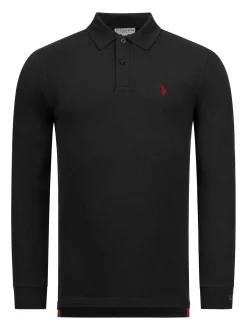 U.S. Polo Assn. Herren Poloshirt - USJayson in schwarz