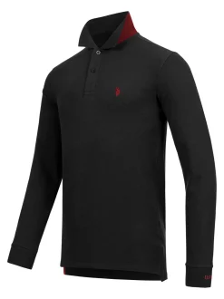 U.S. Polo Assn. Herren Poloshirt - USJayson in schwarz