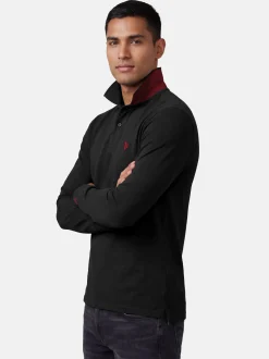 U.S. Polo Assn. Herren Poloshirt - USJayson in schwarz