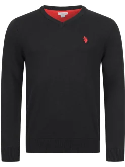 U.S. Polo Assn. Herren Pullover - USPhil in schwarz