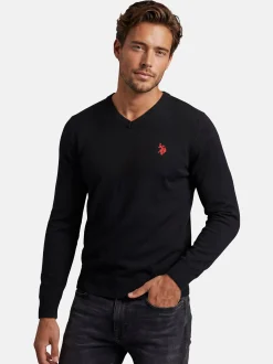 U.S. Polo Assn. Herren Pullover - USPhil in schwarz