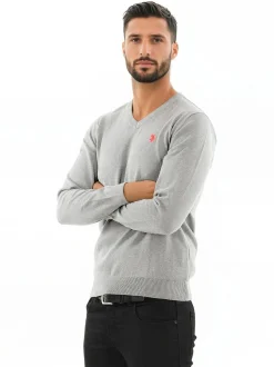 U.S. Polo Assn. Herren Pullover - USPhil in grau