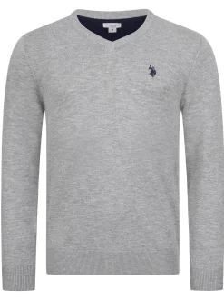 U.S. Polo Assn. Herren Pullover - USPhil in grau