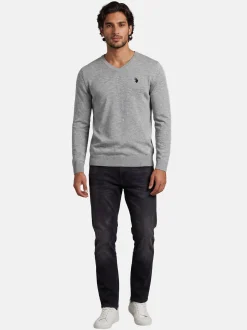 U.S. Polo Assn. Herren Pullover - USPhil in grau
